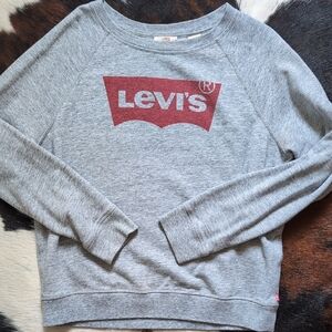 Levi's Gray Sweatshirt with Red Logo